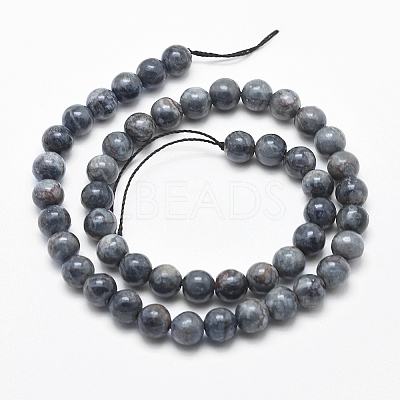 Natural Marble Beads Strands G-K211-6mm-B-1