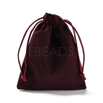 Velvet Jewelry Drawstring Storage Pouches ABAG-P013-02C-04-1