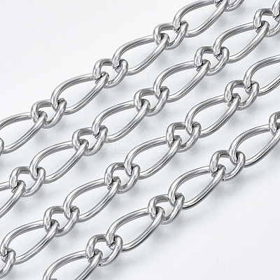 Tarnish Resistant 304 Stainless Steel Curb Chains CHS-S001-07A-P-1