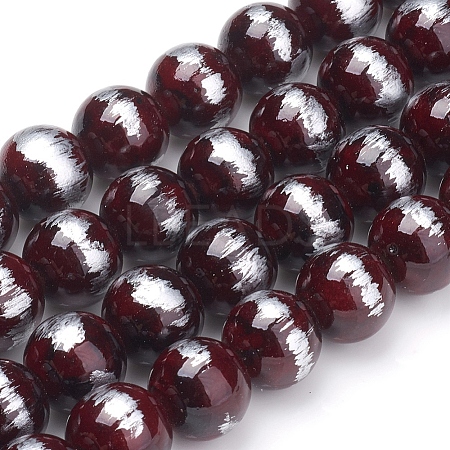 Natural Mashan Jade Beads Strands G-G833-12mm-17-1