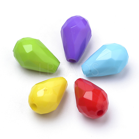 Opaque Acrylic Beads SACR-Q190-34-1