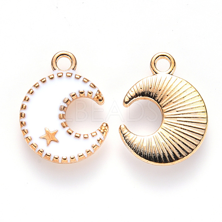 Alloy Enamel Pendants X-ENAM-S121-063B-1