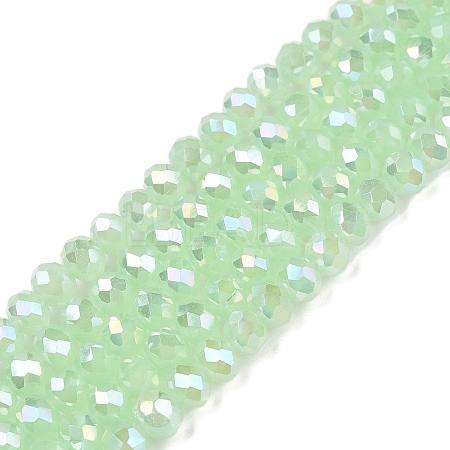 Electroplate Glass Beads Strands EGLA-A044-J4mm-B01-1