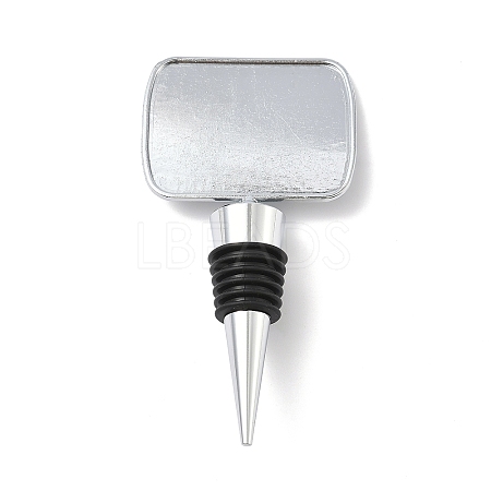 Alloy with Epoxy Wine Bottle Stoppers Cabochon Settings AJEW-G007-01B-1