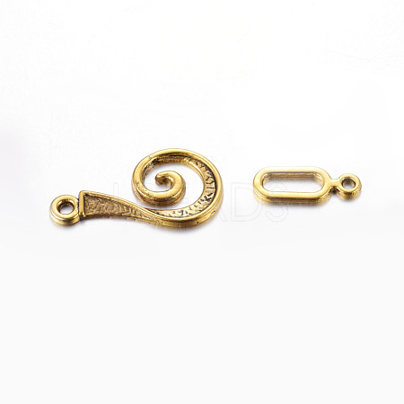 Tibetan Style Alloy Hook Clasps GLF5077Y-NF-1
