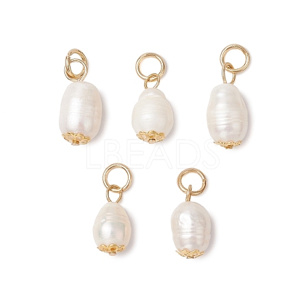 Natural Freshwater Pearl Pendants PALLOY-JF03398-1