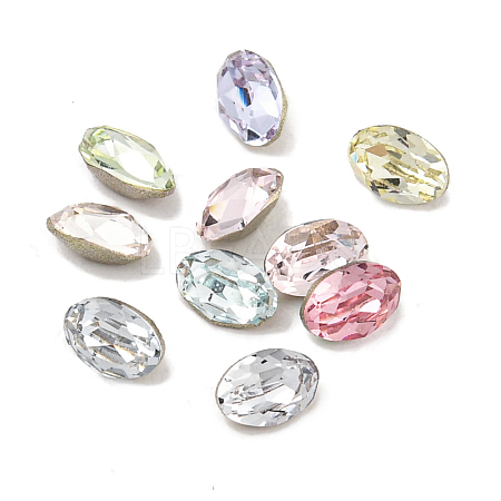 Glass Rhinestone Cabochons RGLA-L029-17C-1