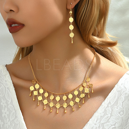 Elegant Real 18K Gold Plated Casual Classic Brass Jewelry Set ON8239-1