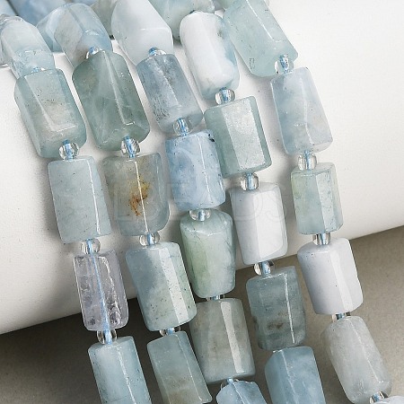 Natural Aquamarine Beads Strands G-F836-B10-01-1