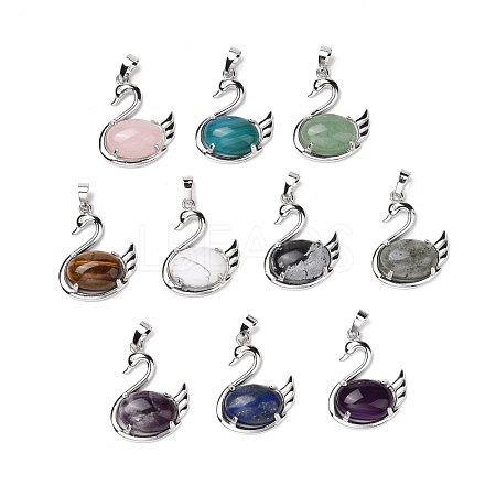 Natural & Synthetic Gemstone Pendants G-M385-04P-1