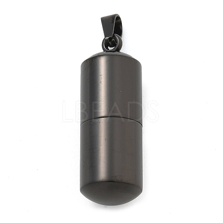 304 Stainless Steel Openable Urn Ashes Pendants STAS-M084-05C-1