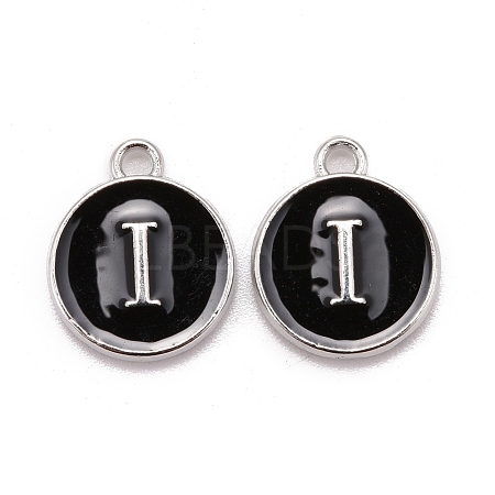 Platinum Plated Alloy Charms ENAM-S118-02I-P-1