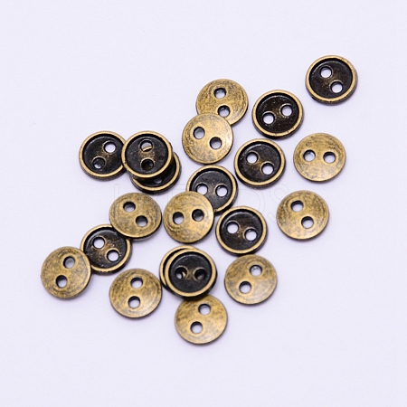 Alloy Mini Buttons PALLOY-WH0076-49B-AB-1