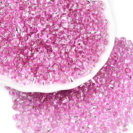 6/0 Baking Paint Transparent Fringe Glass Seed Beads X1-SEED-N006-06G-1