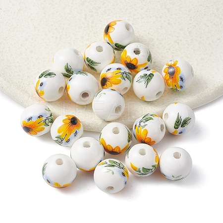 Handmade Porcelain Beads PORC-YW0001-07D-1