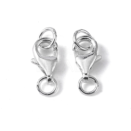 925 Sterling Silver Lobster Claw Clasps STER-I010-13mm-1