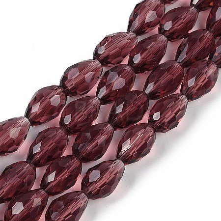 Transparent Glass Beads Strands EGLA-N013-T6mm-D03-1