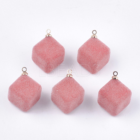 Flocky Acrylic Pendants FIND-T046-30-11-1