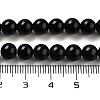 Natural Obsidian Bead Strands G-R173-6mm-02-3