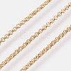 Long-Lasting Plated Brass Cable Chain Necklaces X-NJEW-K112-10G-NF-2