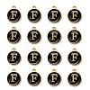 Golden Plated Alloy Charms X-ENAM-S118-02F-2