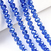 Electroplate Glass Beads Strands EGLA-A034-T2mm-A32-4