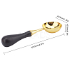 Wooden Handle Wax Sealing Stamp Melting Spoon AJEW-WH0021-63-2