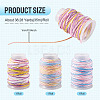 3 Rolls 3 Colors Segment Dyed Macrame Cotton Cord OCOR-TA0004-20A-3
