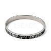 304 Stainless Steel Black Enamel Animal Skin Print Hinged Cuff Bangles for Women SA-CBAC920-02P-4