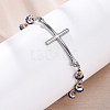 201 Stainless Steel Link Chain Bracelets BJEW-A032-01GP-02-4
