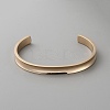 Stainless Steel Open Cuff Bangles LS-BJEW-WH0516-03RG-1