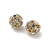 6mm Brass Rhinestone Beads X1-KK-S519-01A-01G-2