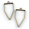 Rack Plating Alloy Polygon Open Back Bezel Pendants LS-PALLOY-S047-10F-FF-1