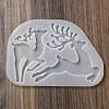 DIY Christmas Reindeer Pendant Silhouette Silicone Molds DIY-P075-C01-2