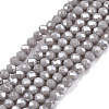 Electroplate Glass Beads Strands EGLA-A044-P1mm-A10-1