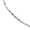 Ion Plating(IP) Adjustable 304 Stainless Steel Serpentine Chain Necklaces NJEW-K270-04P-3