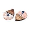 Resin and Walnut Pendants FIND-R051-15G-2