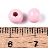 Spray Painted Round Natural Schima Wood Beads WOOD-A018-6mm-05-3