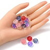 35Pcs Transparent Spray Painted Glass Beads GLAA-YW0001-61-5