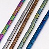 Electroplate Non-magnetic Synthetic Hematite Beads Strands G-J162-C-M-1