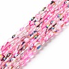 Synthetic Moonstone Beads Strands G-E573-02A-17-2
