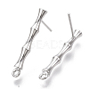 Brass Stud Earring Findings X-KK-N230-08P-NF-2