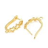 Brass Hoop Earring Findings KK-CBA5558-03G-2