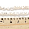 Natural Keshi Pearl Cultured Freshwater Pearl Beads Strands PEAR-P062-25B-X-5