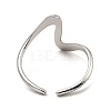 304 Stainless Steel Open Cuff Rings RJEW-Z018-24P-3