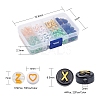 414Pcs 8 Style Heart & Flat Round Opaque/Transparent Acrylic Beads MACR-YW0001-46-3