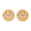 PVD Vacuum Plating 201 Stainless Steel Hollow Flat Round Links FIND-R149-03H-G-1