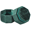 Velvet Cover Plastic Couple Ring Box VBOX-WH20003-001H-1