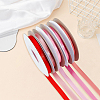 5 Rolls Single Face Polyester Satin Ribbon SRIB-CY0001-38C-7