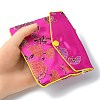 Rectangle Floral Embroidery Cloth Zipper Pouches ABAG-YW0001-03C-4